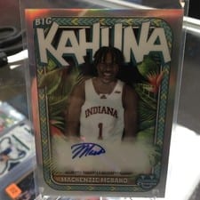 2023-24 Bowman University Chrome The Big Kahuna Autographs Mackenzie Mgbako #BKA-MM card