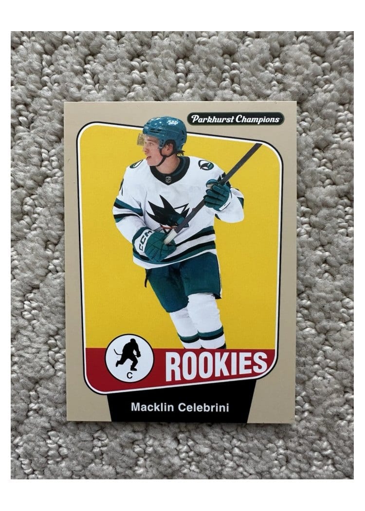 2024-25 Parkhurst Champions Base Set Macklin Celebrini #245 card