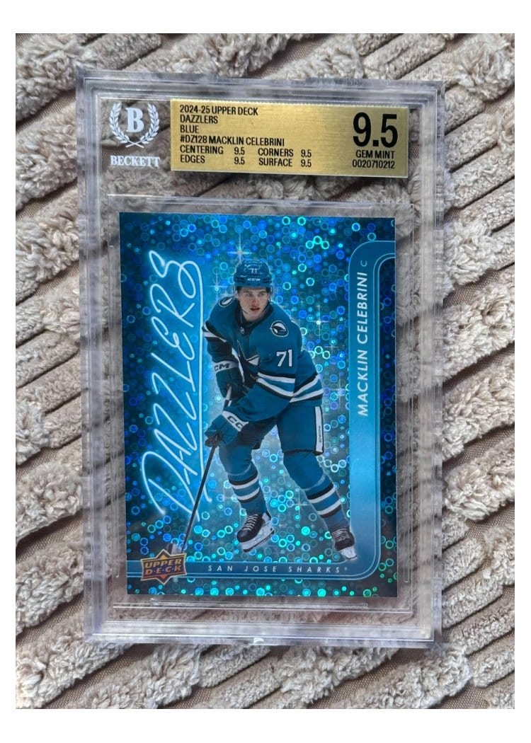 2024-25 Upper Deck Dazzlers Macklin Celebrini #DZ-128 card