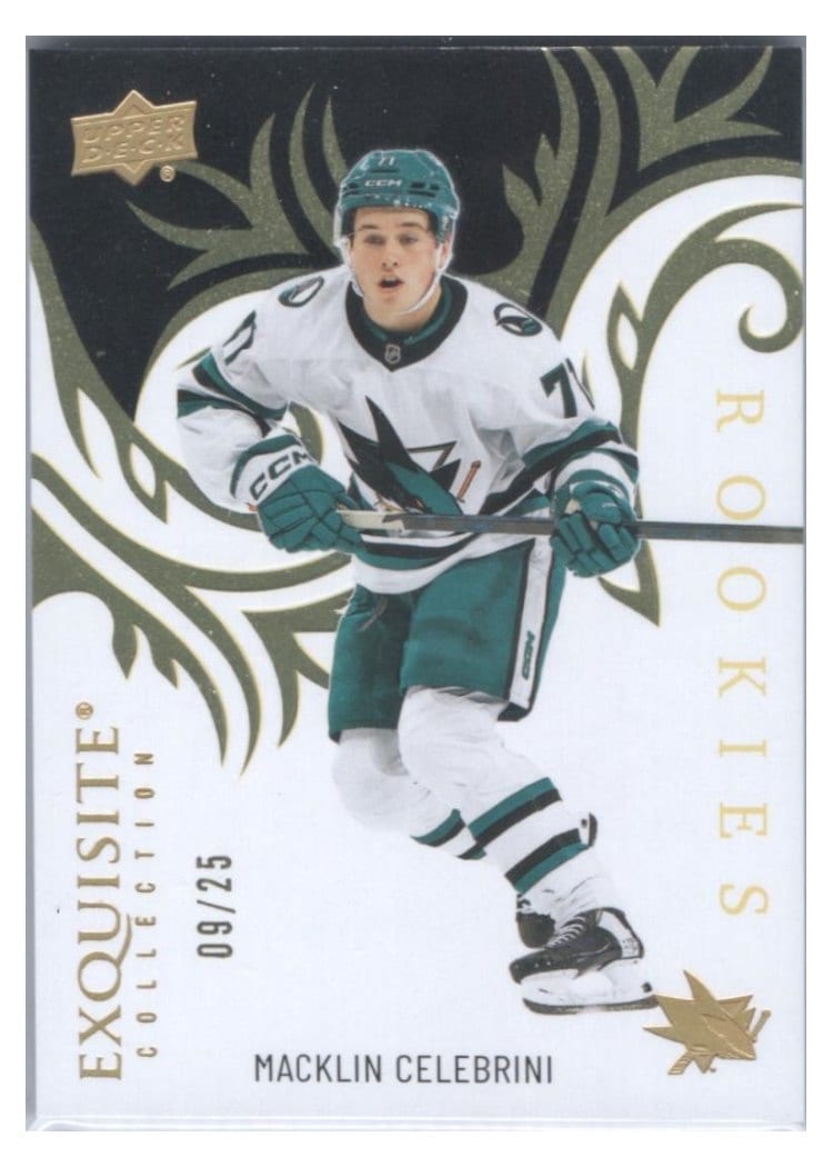 2024-25 Upper Deck Ice Exquisite Collection Rookies Macklin Celebrini #R-13