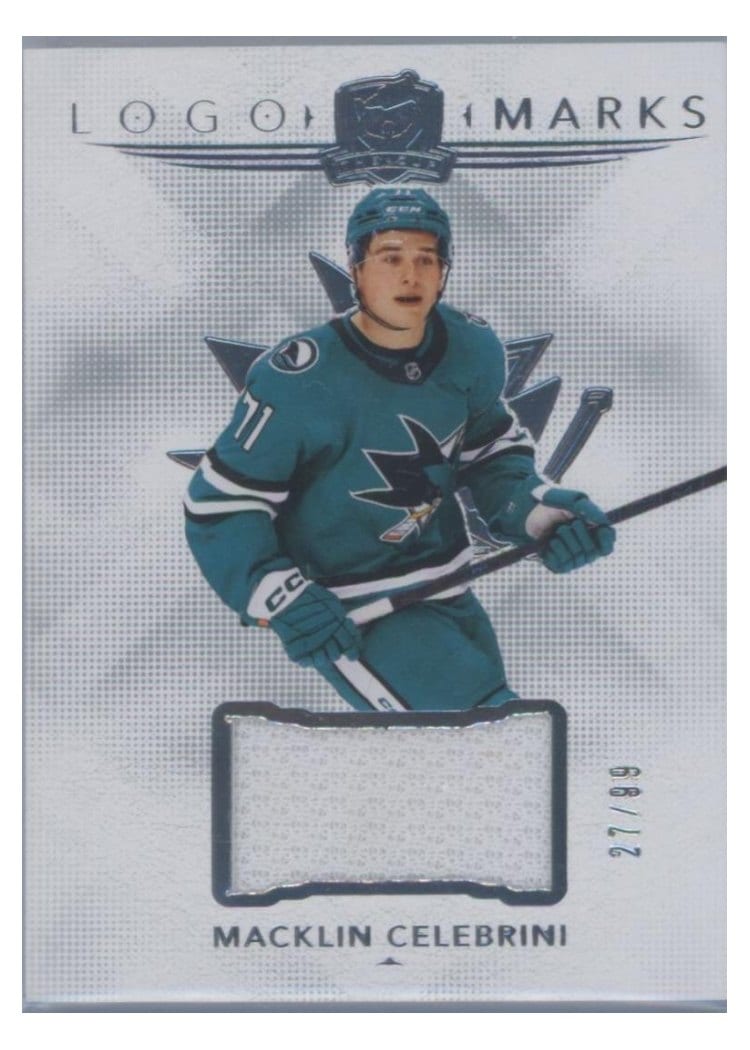2024-25 Upper Deck The Cup Logomarks Macklin Celebrini #LM-CE card