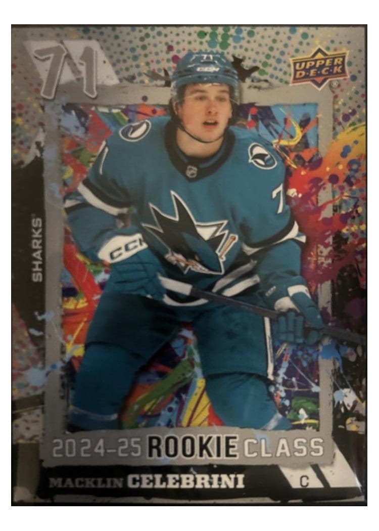 2024 Upper Deck Rookie Commemorative Class Macklin Celebrini #RC-21 card