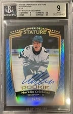 2024 Upper Deck Stature Macklin Celebrini Autograph #31 card
