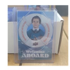 2024 Upper Deck Welcome Aboard Macklin Celebrini #WA-8 card