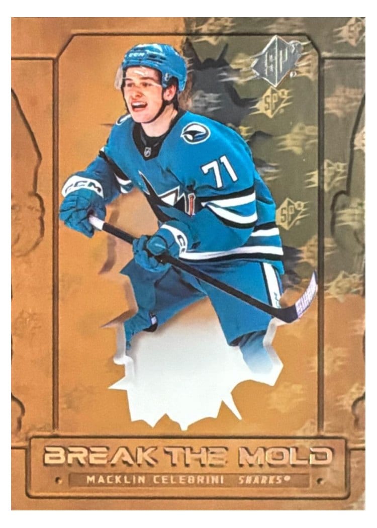 2025-26 SPx Break the Mold Macklin Celebrini #BM-3 card