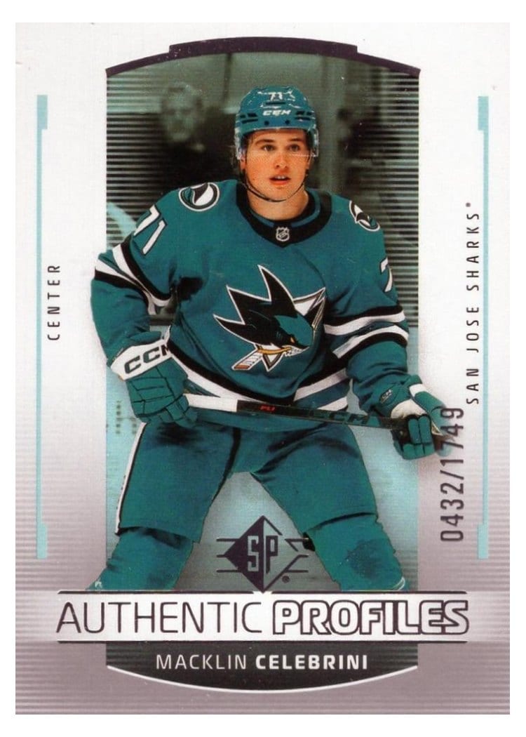 2025 SP Authentic Profiles Macklin Celebrini #AP-15 card