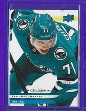 2025 Upper Deck Macklin Celebrini #136 card
