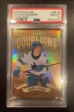 2025 Upper Deck Allure Doubloons Macklin Celebrini #DB-25 card
