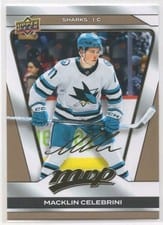 2025 Upper Deck MVP Macklin Celebrini #17 card