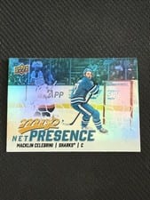 2025 Upper Deck MVP Net Presence Macklin Celebrini #NP-10 card