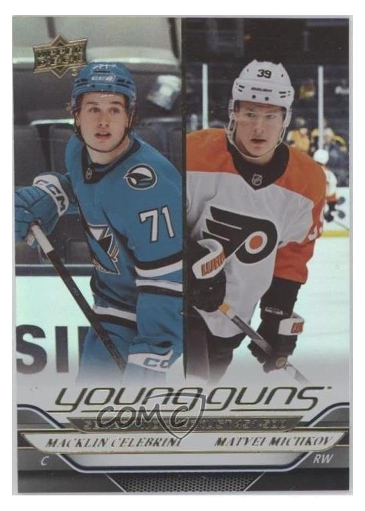 2024 Upper Deck Macklin Celebrini / Matvei Michkov Silver Foil #500 card