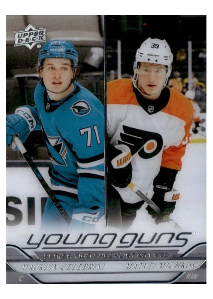 2024 Upper Deck Macklin Celebrini / Matvei Michkov #500 card
