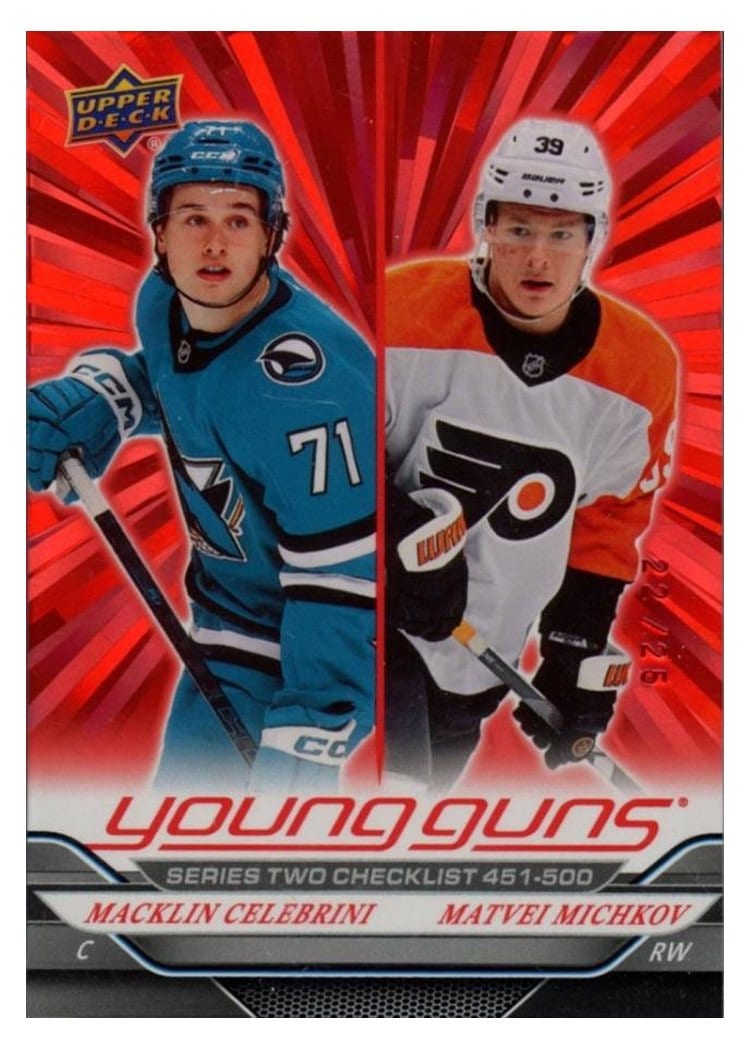 2024 Upper Deck Macklin Celebrini / Matvei Michkov #500 card