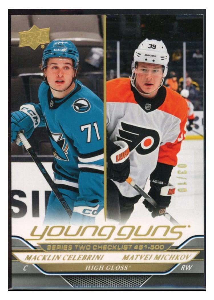 2024 Upper Deck Macklin Celebrini / Matvei Michkov #500 card