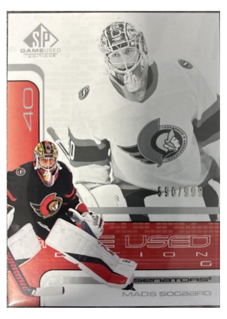 2022-23 SP Game Used 2001-02 Retro - Rookies Mads Sogaard #R-21 card