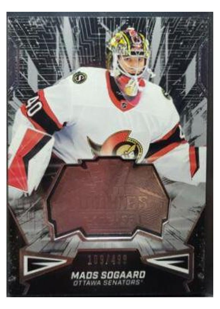 2022-23 SPx Finite Rookies Mads Sogaard #F-13 card