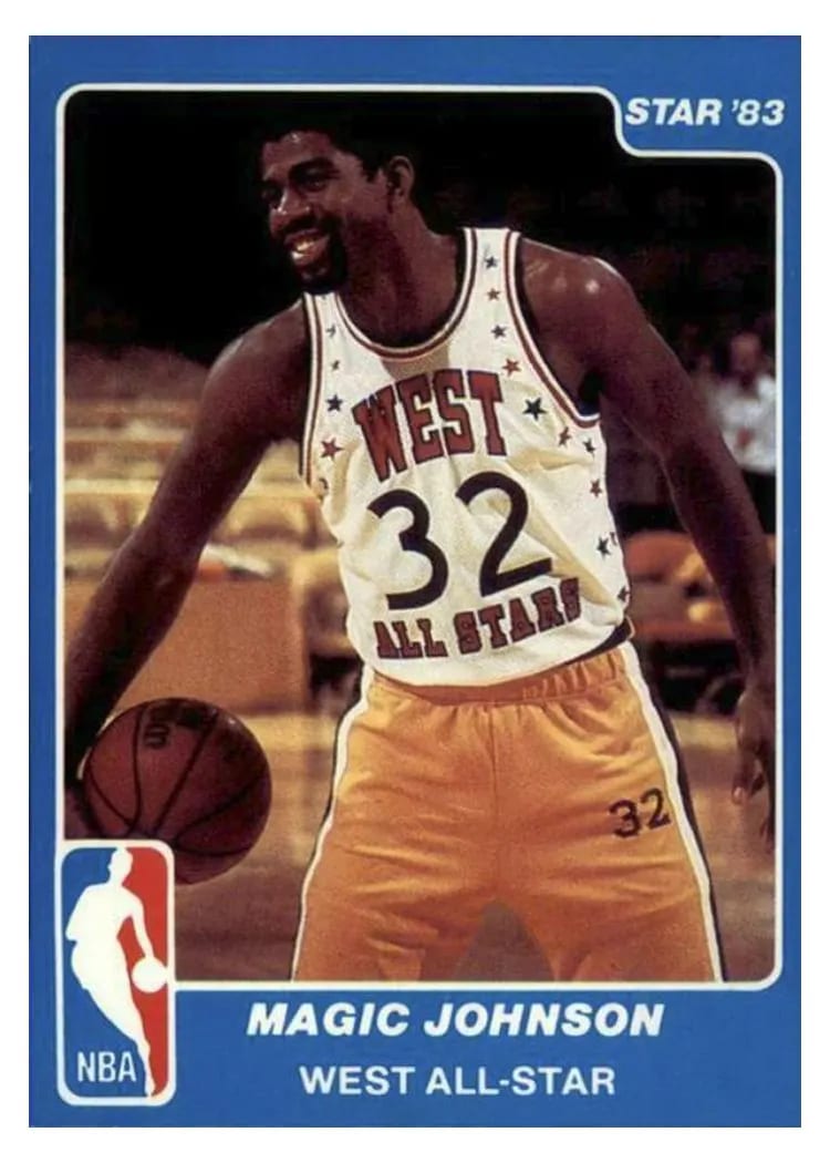 1983 Star Magic Johnson #23 card