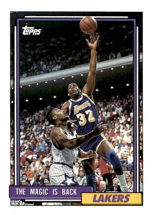 1992 Topps Magic Johnson #54 card