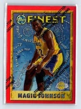 1995 Finest Magic Johnson Refractor #252 card