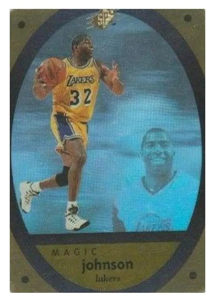 1996 Spx Magic Johnson Gold #24 card