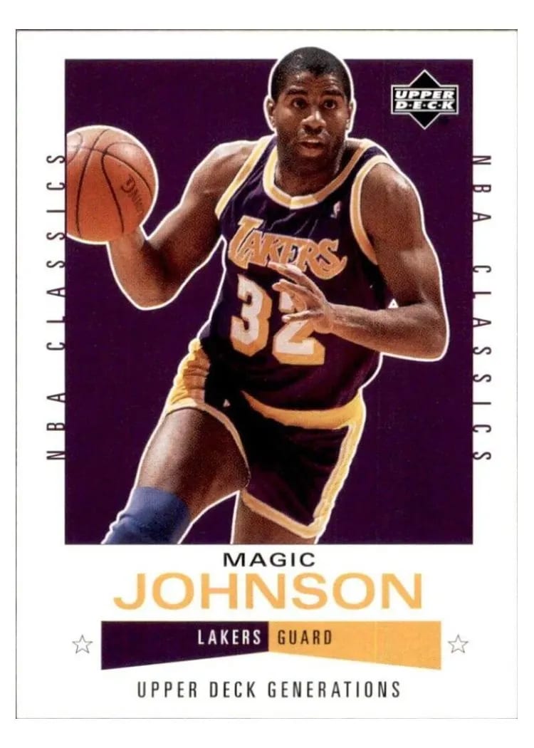 2002 Upper Deck Generations Magic Johnson #124 card