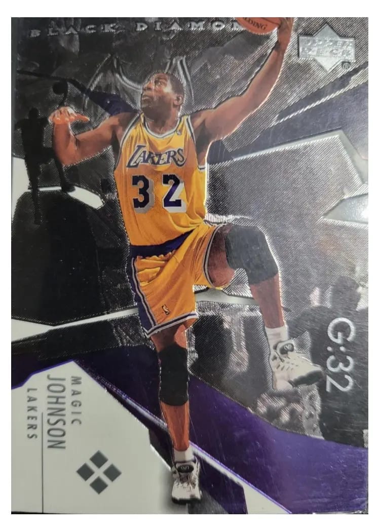2003 Upper Deck Black Diamond Magic Johnson #177 card