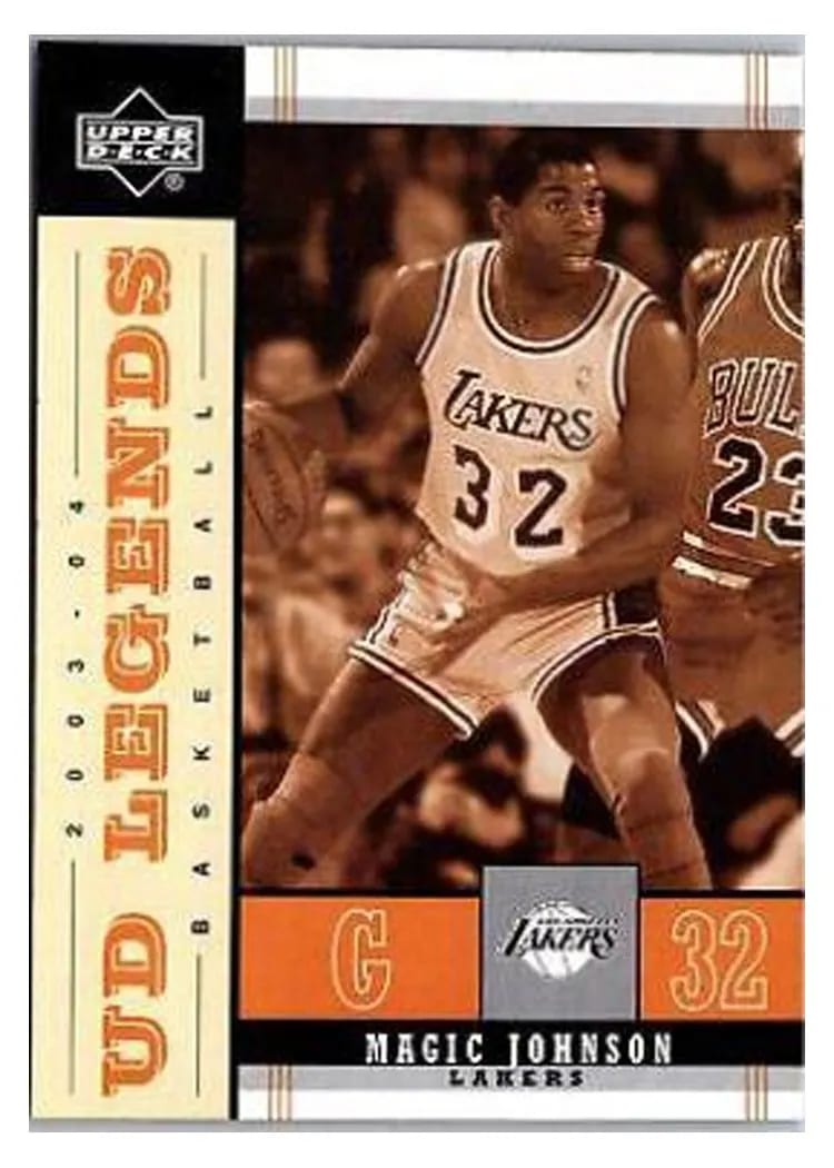 2003 Upper Deck Legends Throwback Magic Johnson #40 card