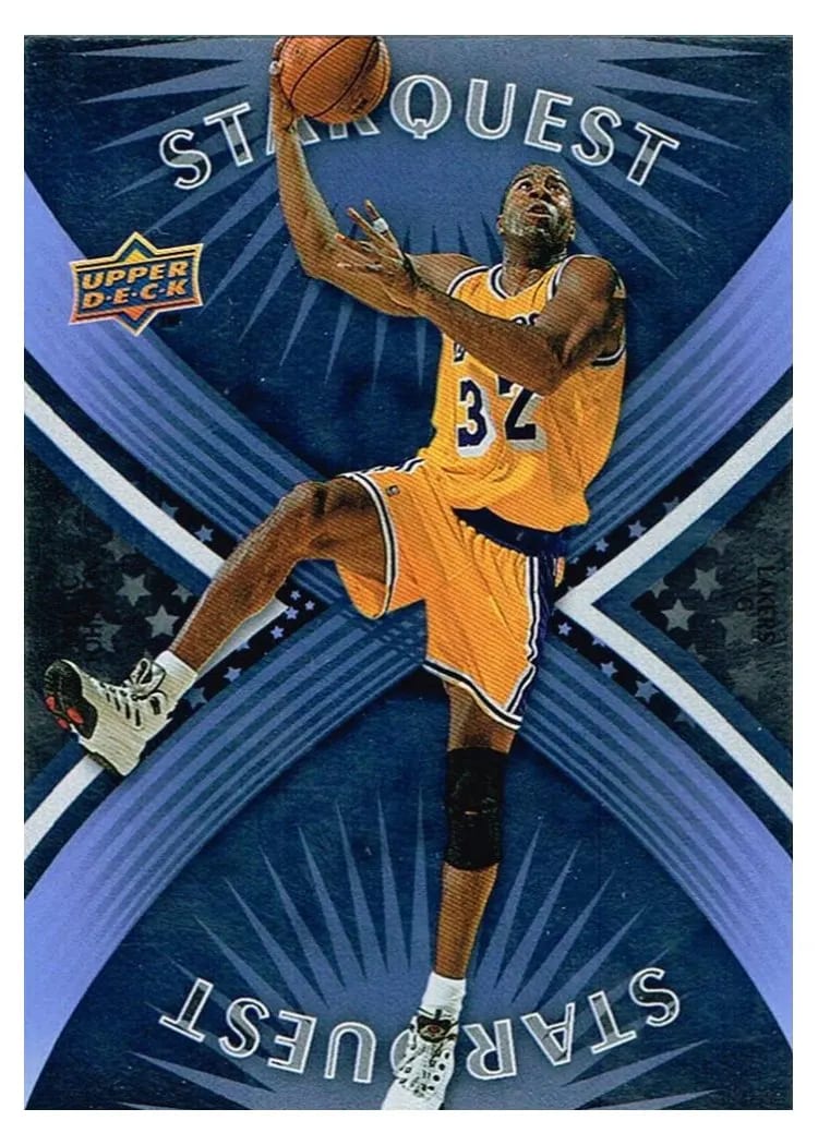 2008 Upper Deck Starquest Magic Johnson Cyan #SQ-19 card