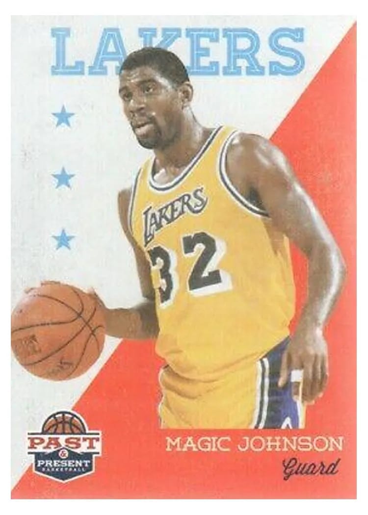 2012 Panini Past & Present Magic Johnson #82 card