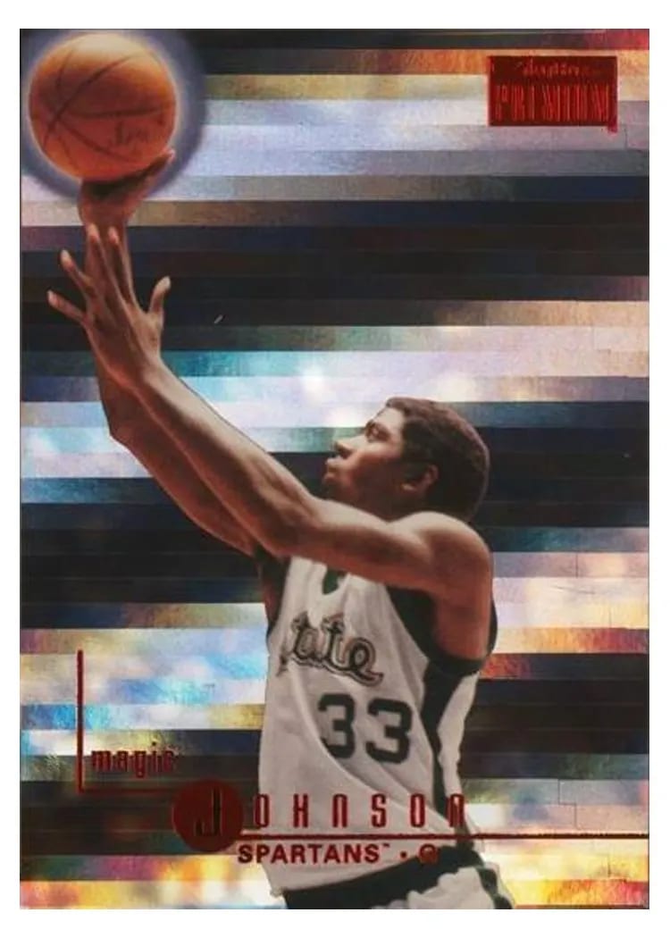 2013 Fleer Retro Magic Johnson #91 card