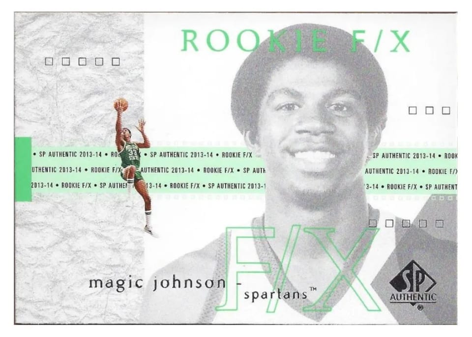 2013 SP Authentic Magic Johnson #67 card