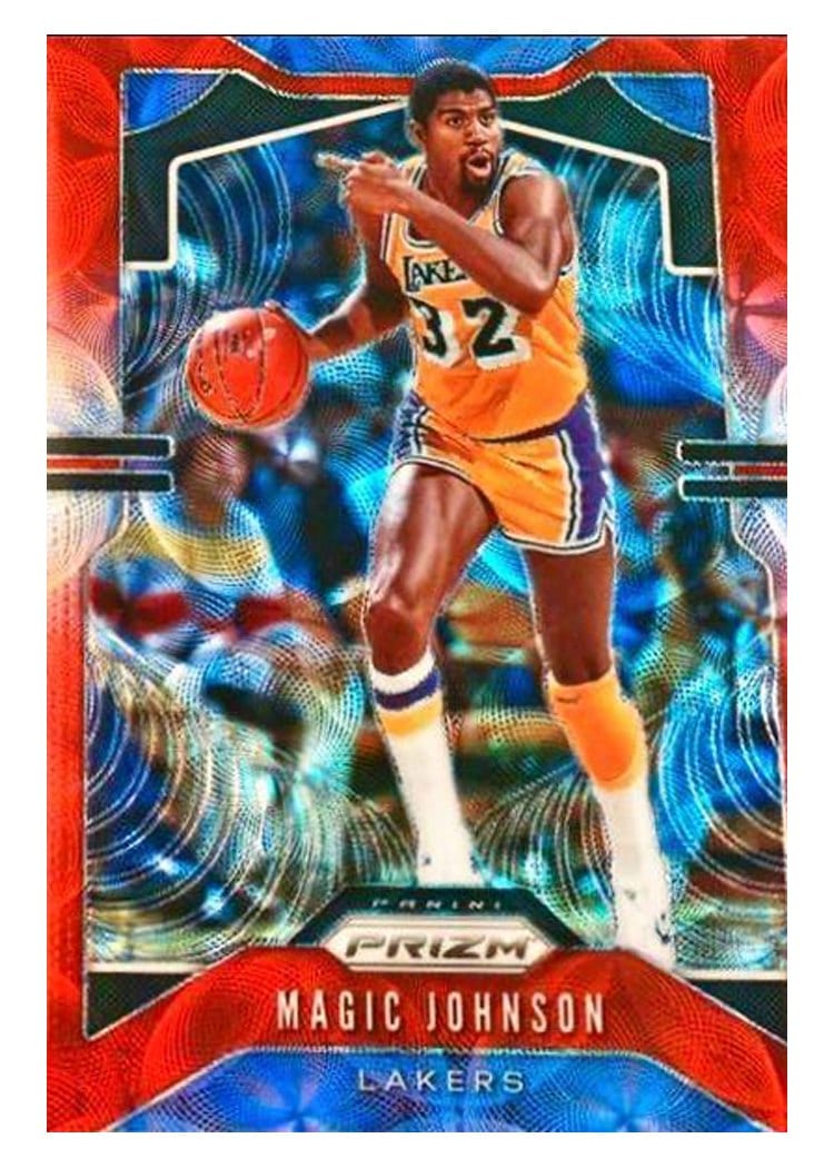 2019-20 Panini Prizm Base Set Magic Johnson #25 card
