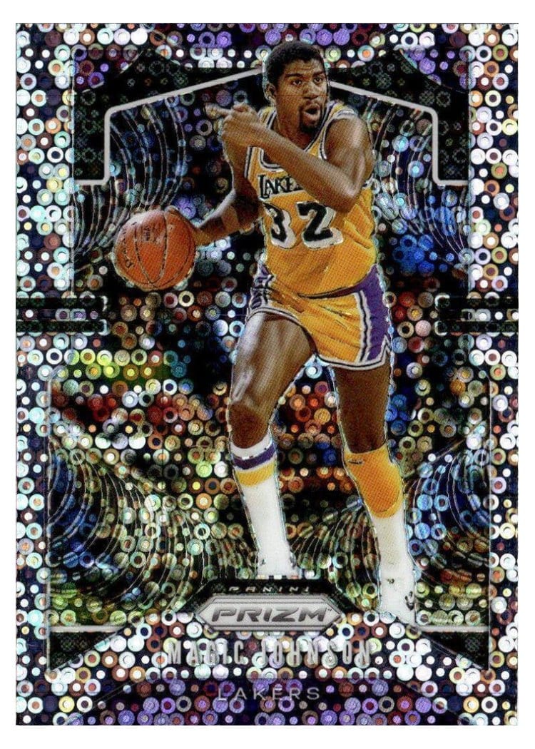 2019-20 Panini Prizm Base Set Magic Johnson Fast Break Prizm #25 card