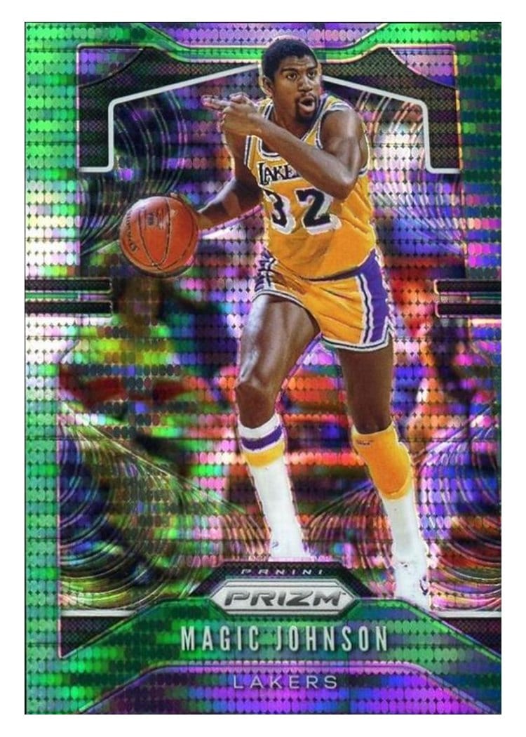 2019-20 Panini Prizm Base Set Magic Johnson #25 card