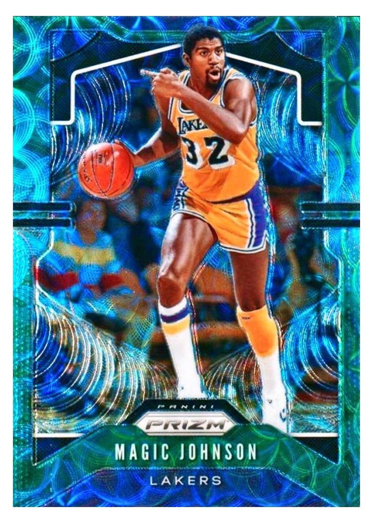 2019-20 Panini Prizm Base Set Magic Johnson #25 card