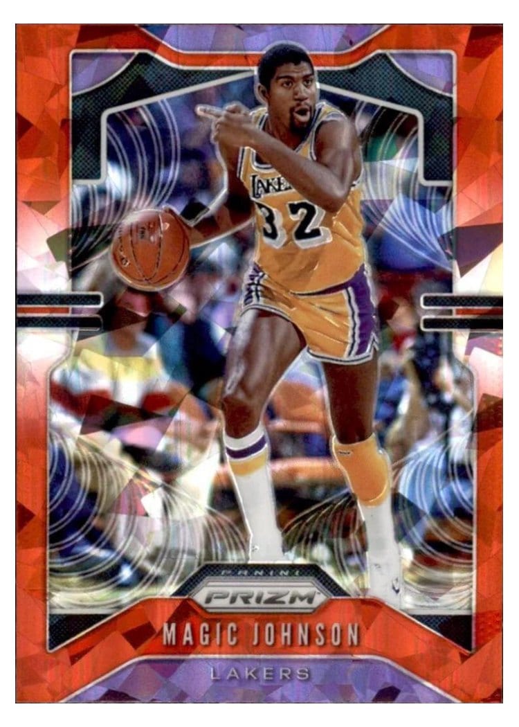2019-20 Panini Prizm Base Set Magic Johnson #25 card