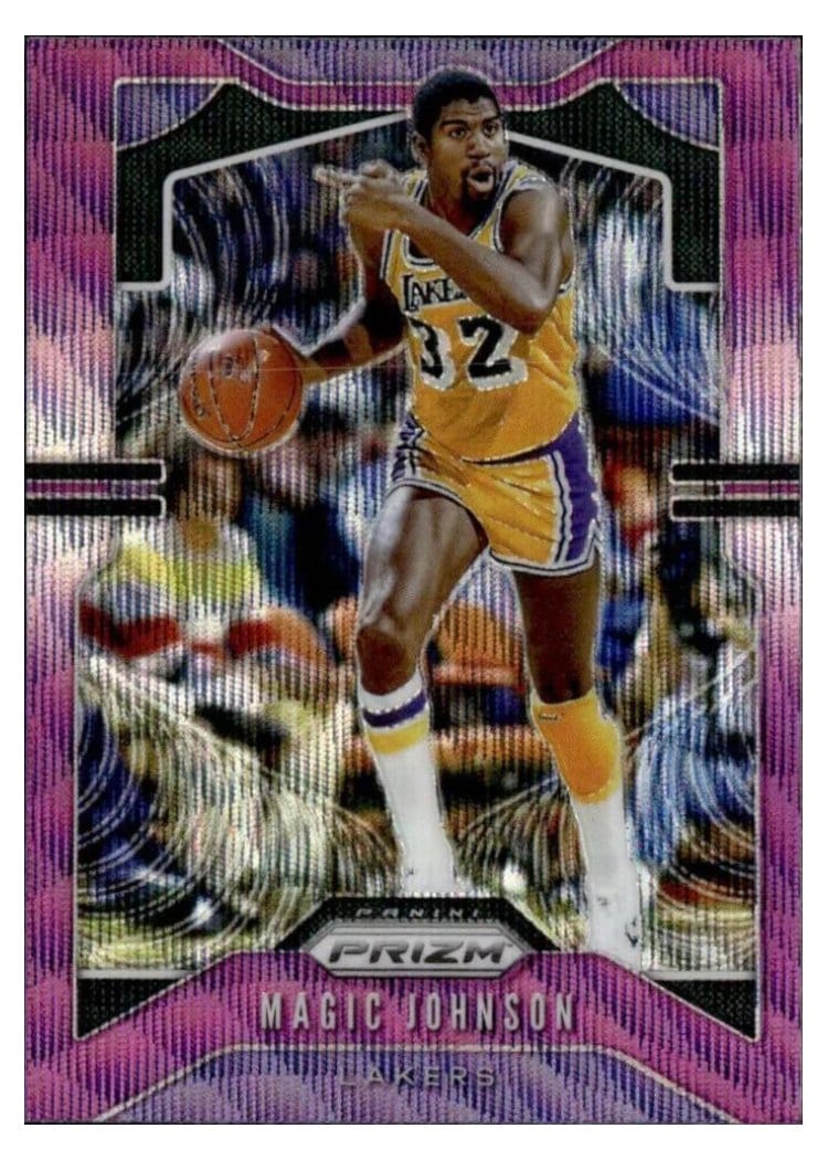 2019-20 Panini Prizm Base Set Magic Johnson #25 card