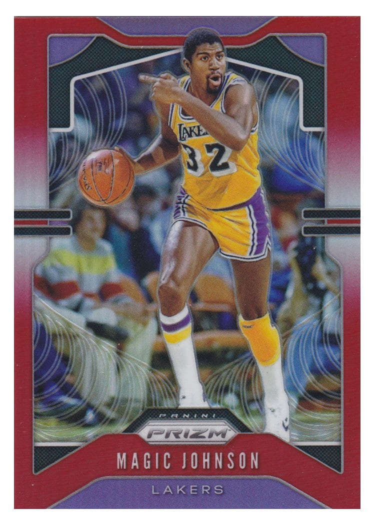 2019-20 Panini Prizm Base Set Magic Johnson #25 card