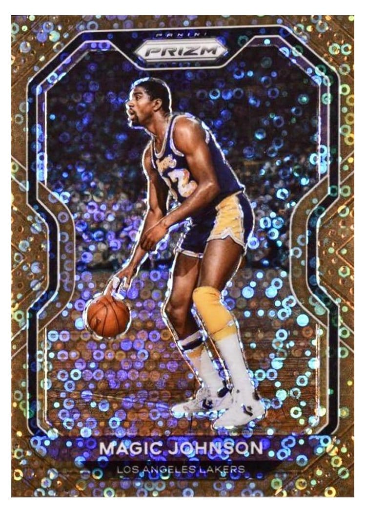 2020-21 Panini Prizm Base Set Magic Johnson #219 card