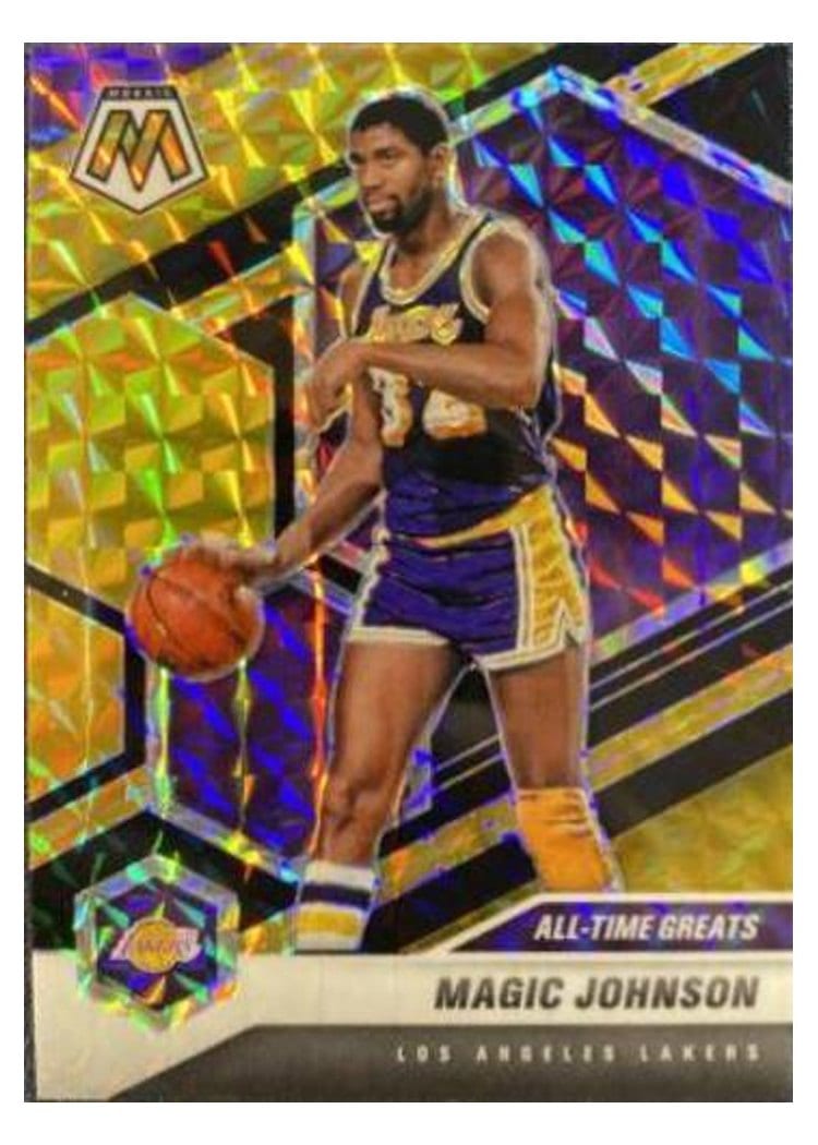 2020 Panini Mosaic Magic Johnson Black Gold Choice #288 card