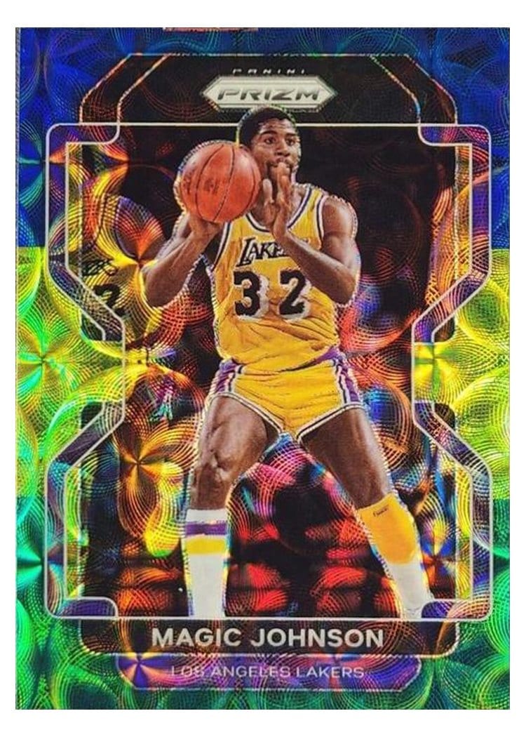 2021-22 Panini Prizm Base Set Magic Johnson #248 card