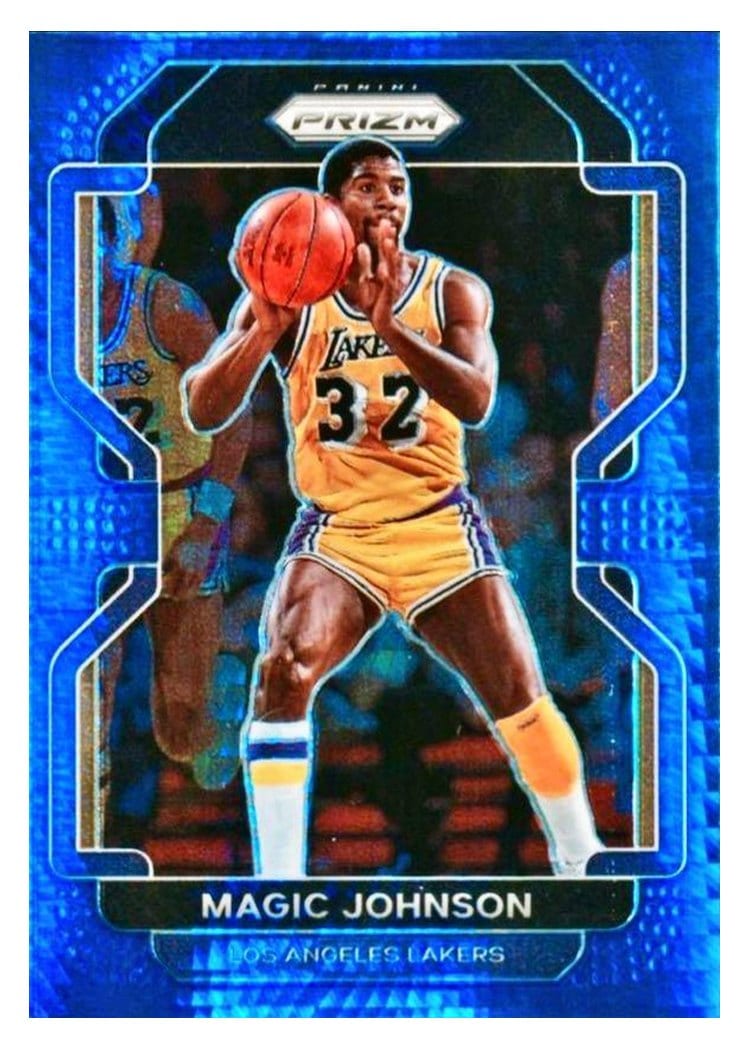 2021-22 Panini Prizm Base Set Magic Johnson #248 card