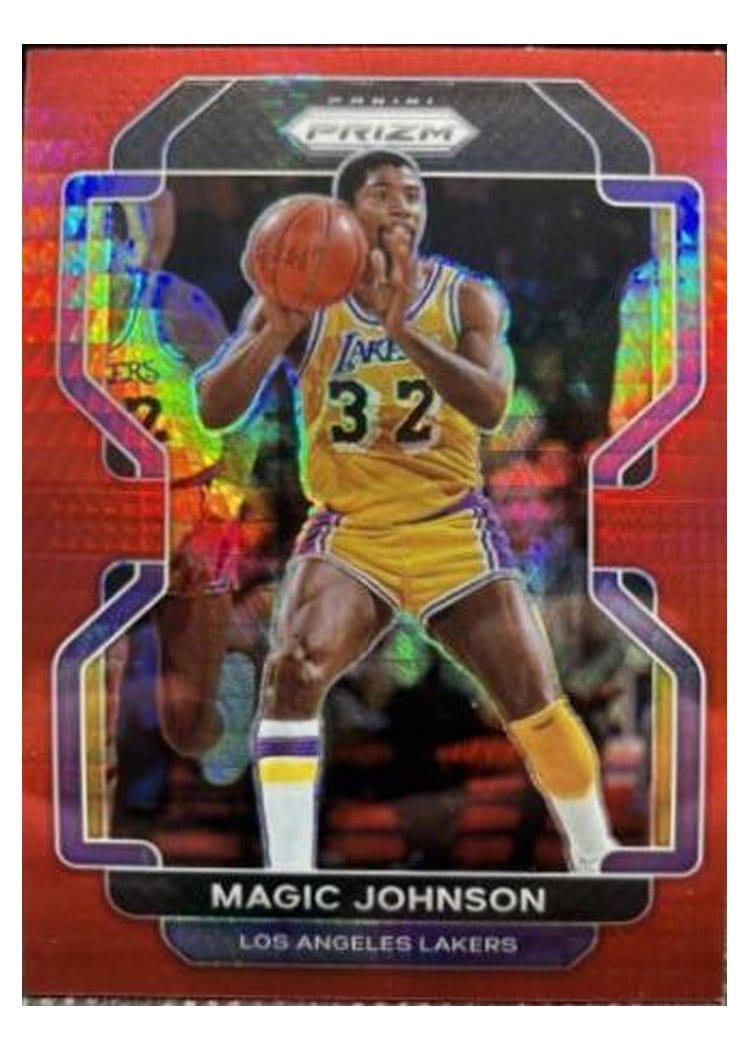 2021-22 Panini Prizm Base Set Magic Johnson #248 card