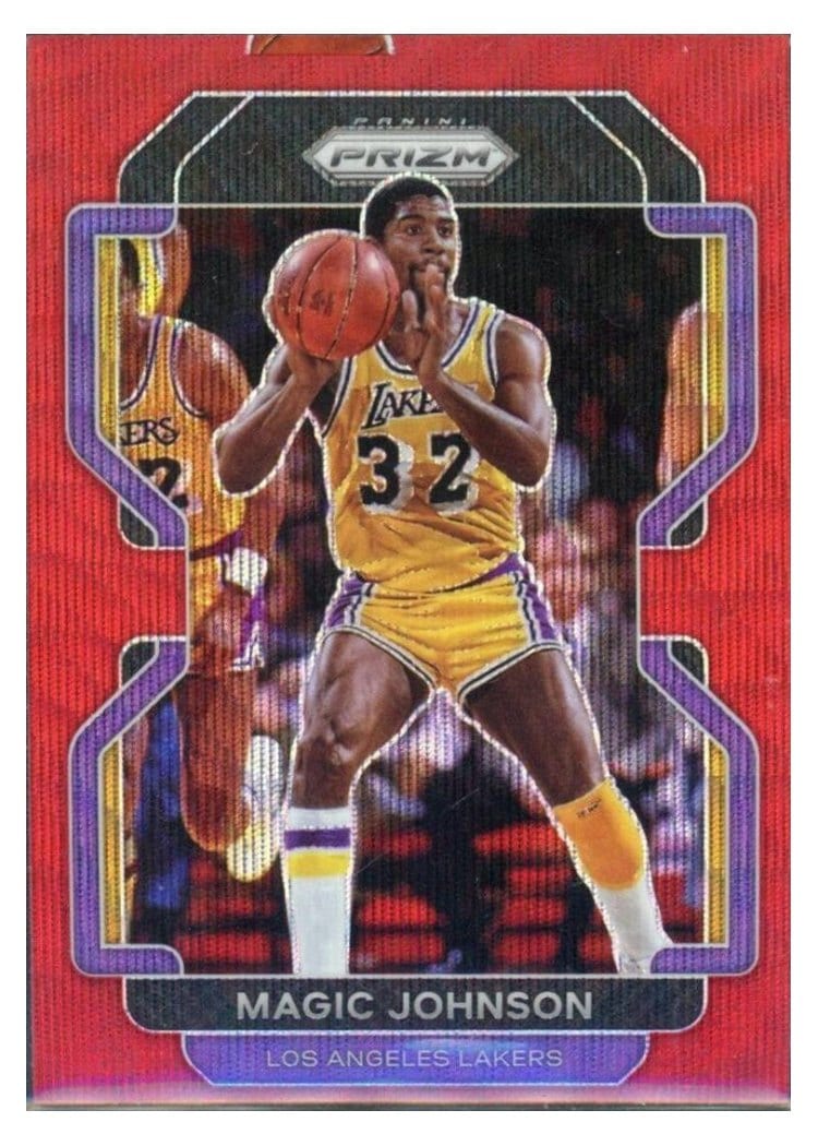 2021-22 Panini Prizm Base Set Magic Johnson #248 card