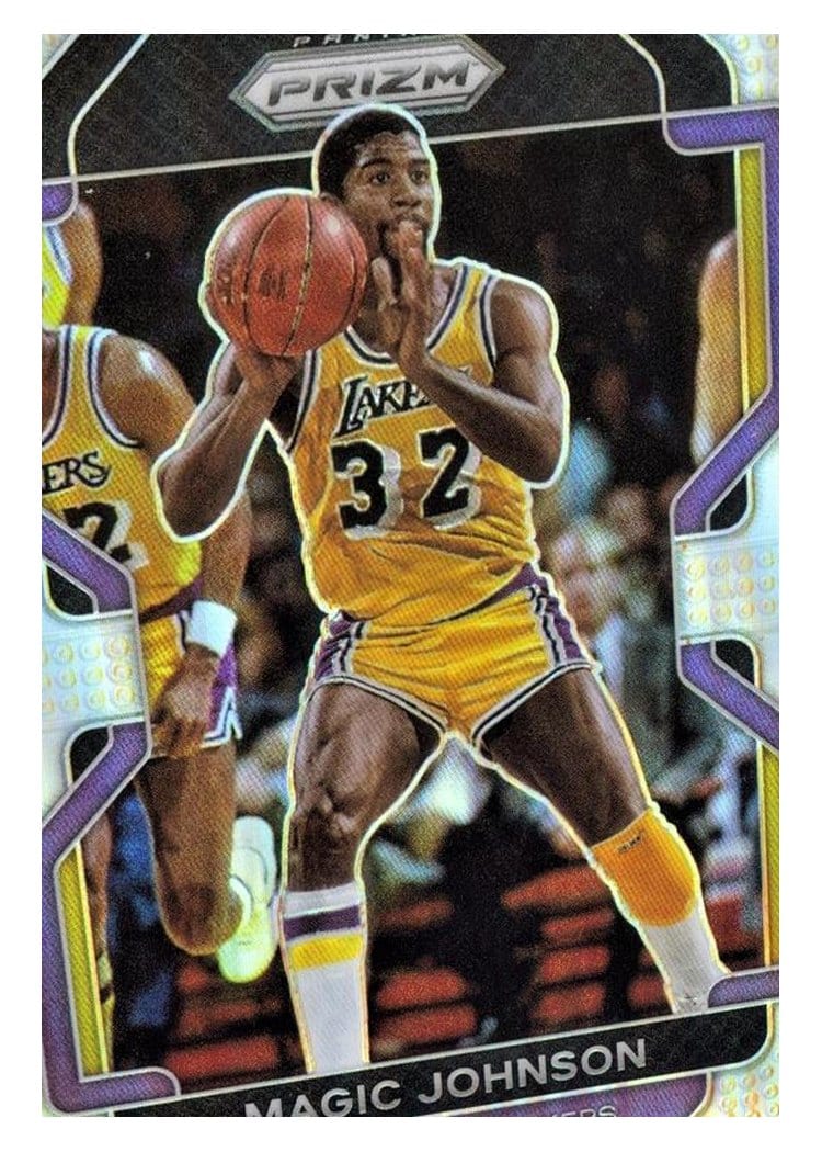2021-22 Panini Prizm Base Set Magic Johnson Silver Prizm #248 card
