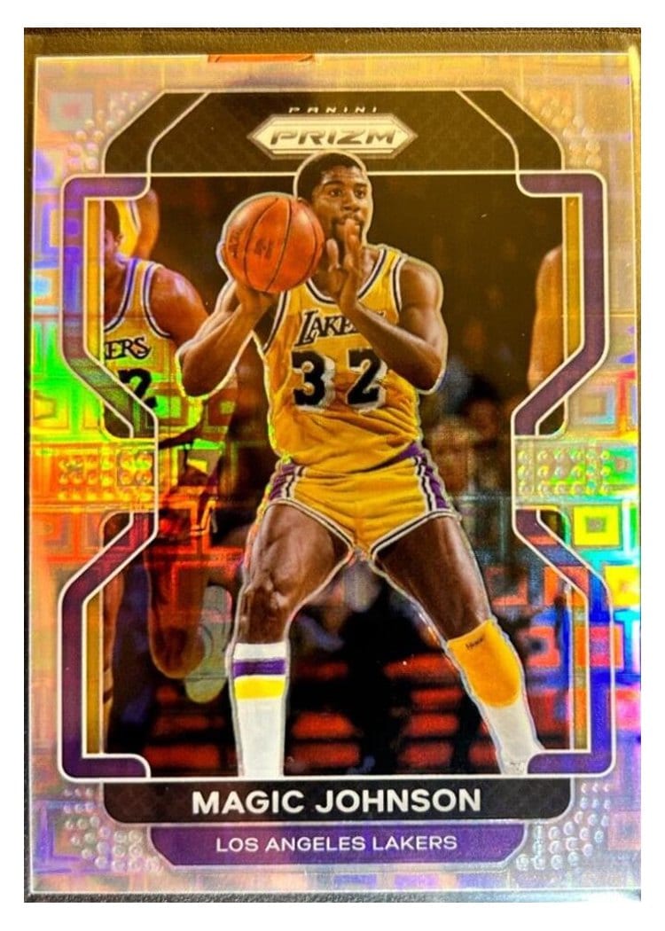 2021-22 Panini Prizm Base Set Magic Johnson Pandora #248 card