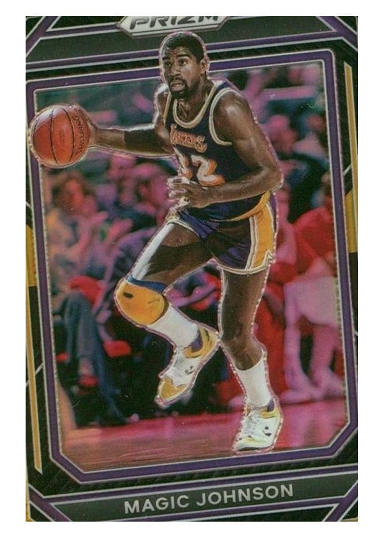 2022-23 Panini Prizm Base Set Magic Johnson #276 card