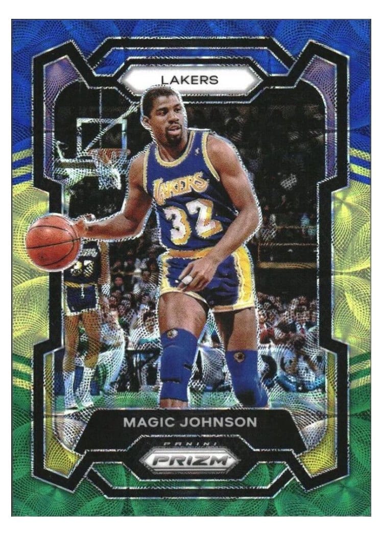 2023-24 Panini Prizm Base Set Magic Johnson #185 card