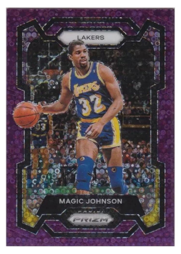 2023-24 Panini Prizm Base Set Magic Johnson #185 card