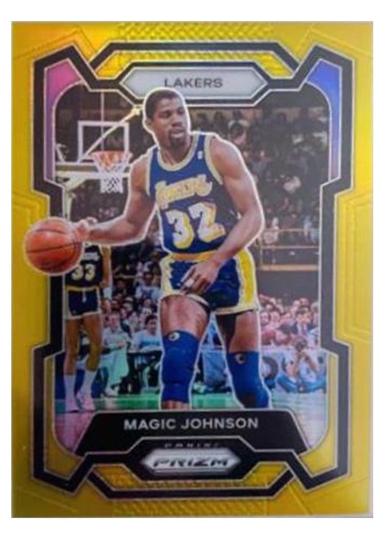 2023-24 Panini Prizm Base Set Magic Johnson #185 card